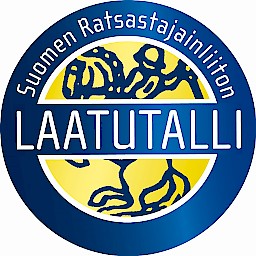 Suomen Ratsastajainliiton Laatutalli logo